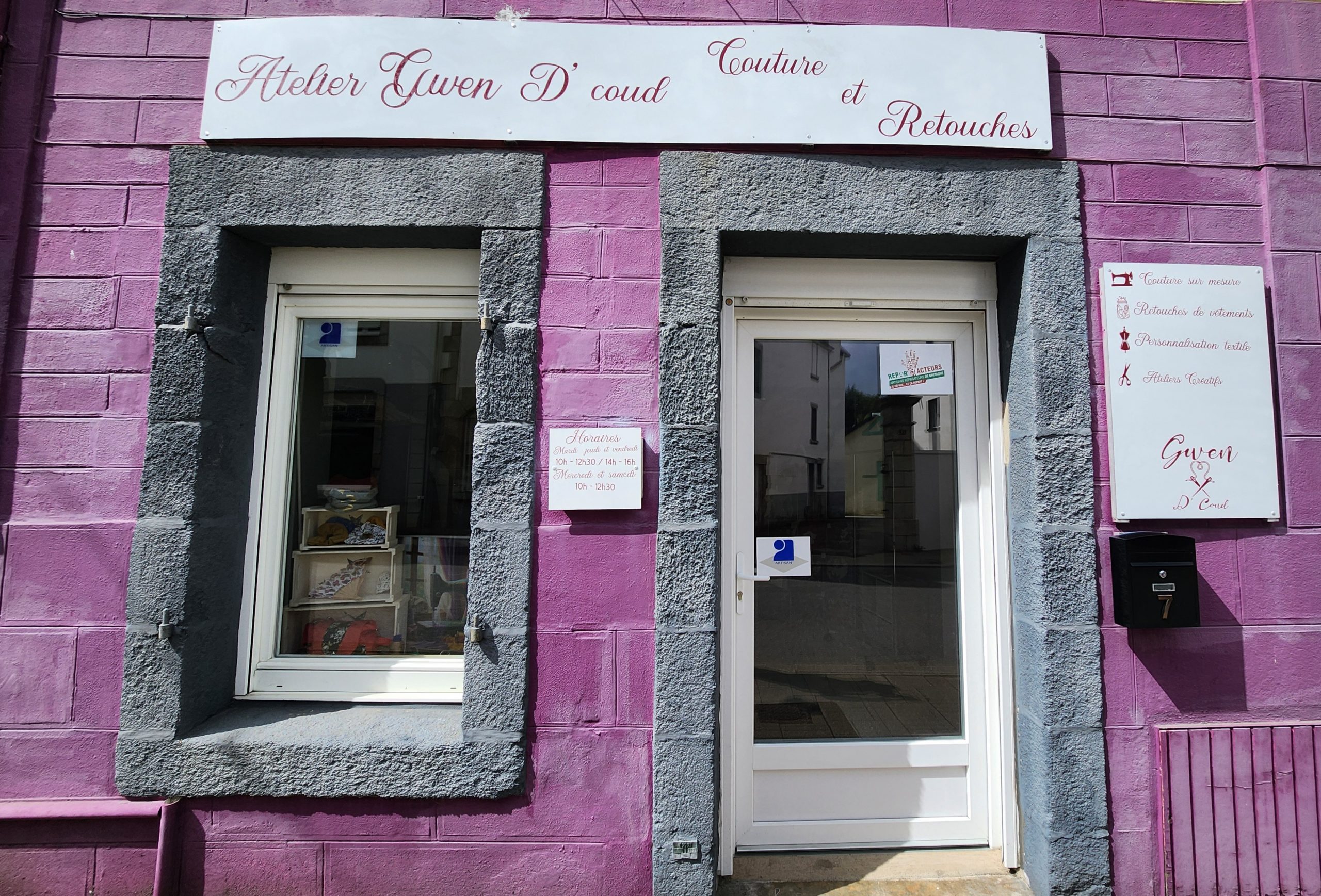 Atelier Gwen D'coud - Couture et retouches - Cours de couture - Mercerie